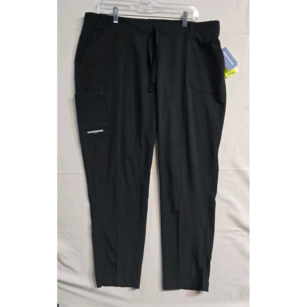 Sketchers Women's  XL Black Uniform Pants  Black  NWT